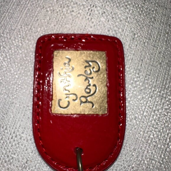 Vintage Y2K Cynthia Rowley Red Quilted Patent Shoulder Bag - Picture 10 of 12